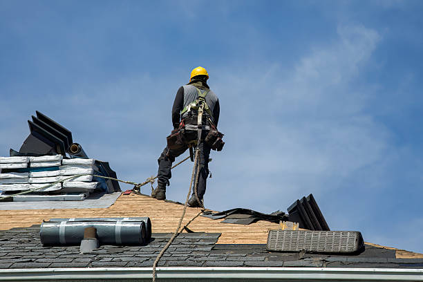 Professional Gutter Installation technician working in Pine Valley, CA